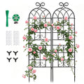 2 Pack 71" x 20" Metal Garden Trellis for Climbing Plants Outdoor, Heavy Duty Plant,Perfect for Climbing Roses, Clematis, Honeysuckle, Cucumbers, Pole Beans, Grape Vines and Flowering & Vines